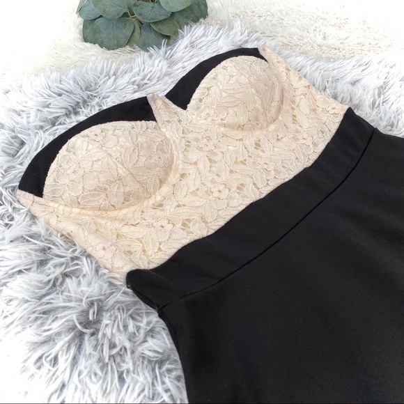 NWT Charlotte Russe Strapless Lace Top Dress - Picture 3 of 5